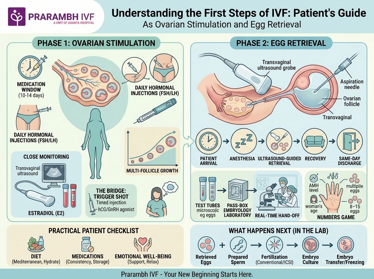 Demystifying the First Steps of IVF: A Complete Patient’s Guide to Ovarian Stimulation and Egg Retrieval