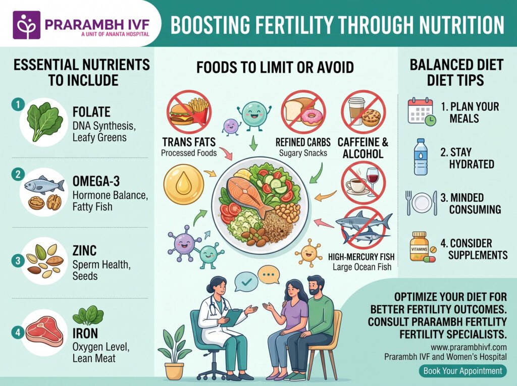 Understanding the Role of Nutrition in Fertility: Tips for Boosting Your Chances at Prarambh IVF & Fertility Center
