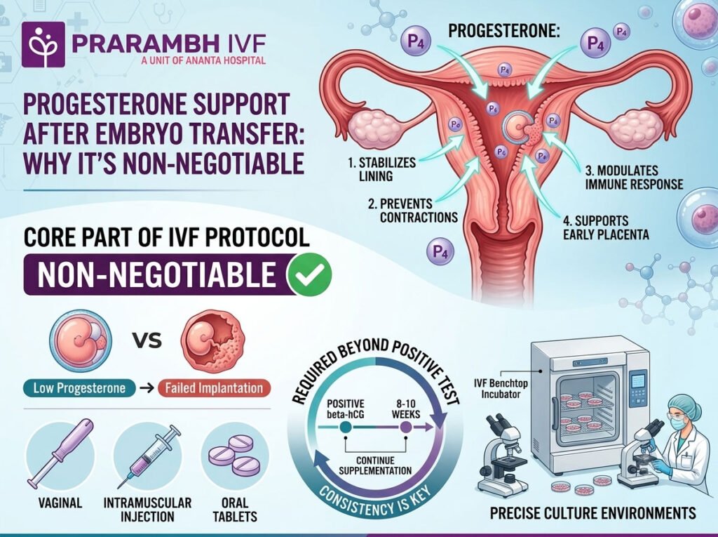 Progesterone Support After Embryo Transfer: Why It's Non-Negotiable